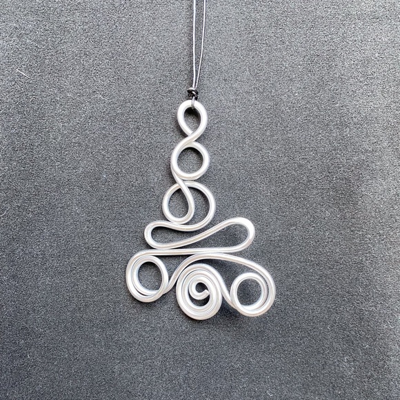 Silver Triangle Shaped Necklace - Picture 3 of 4